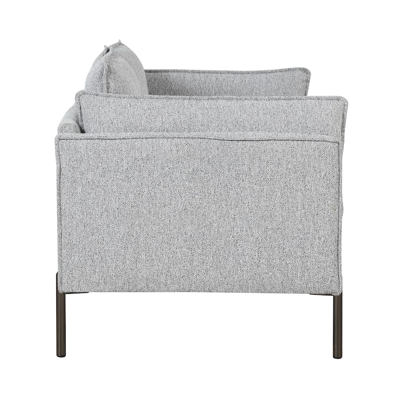 56" Modern Style Sofa Linen Fabric Loveseat Small Love Seats Couch for